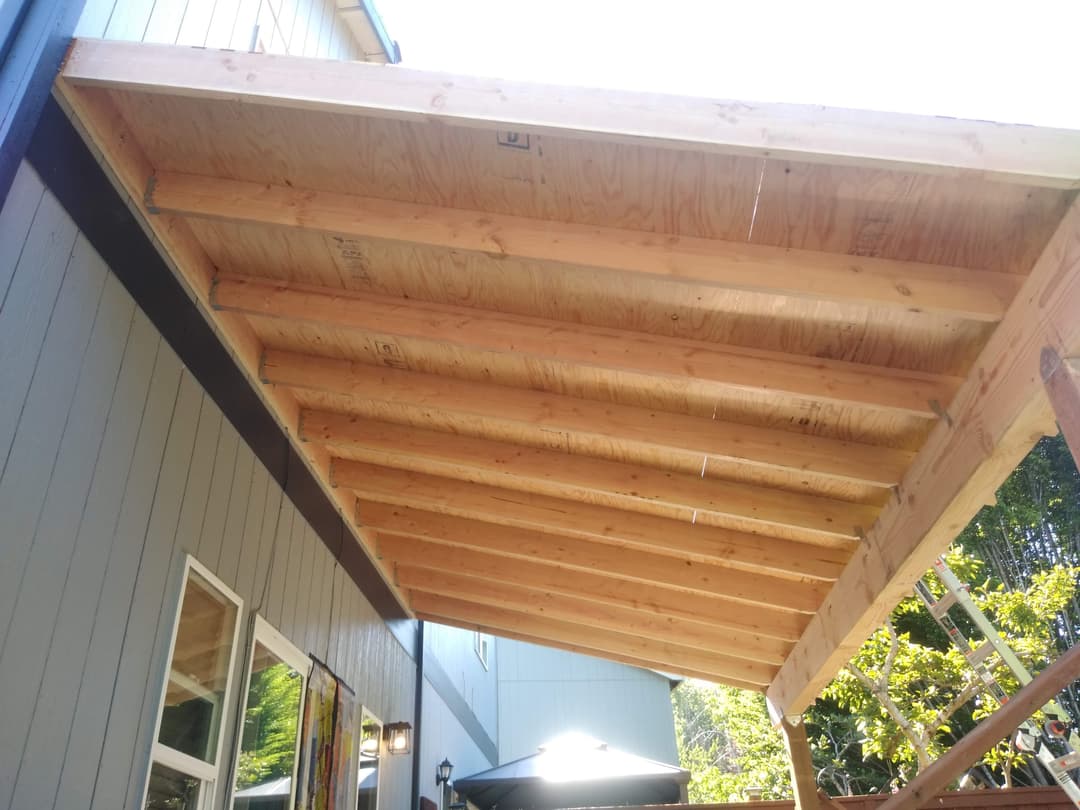 Brand new wood patio cover