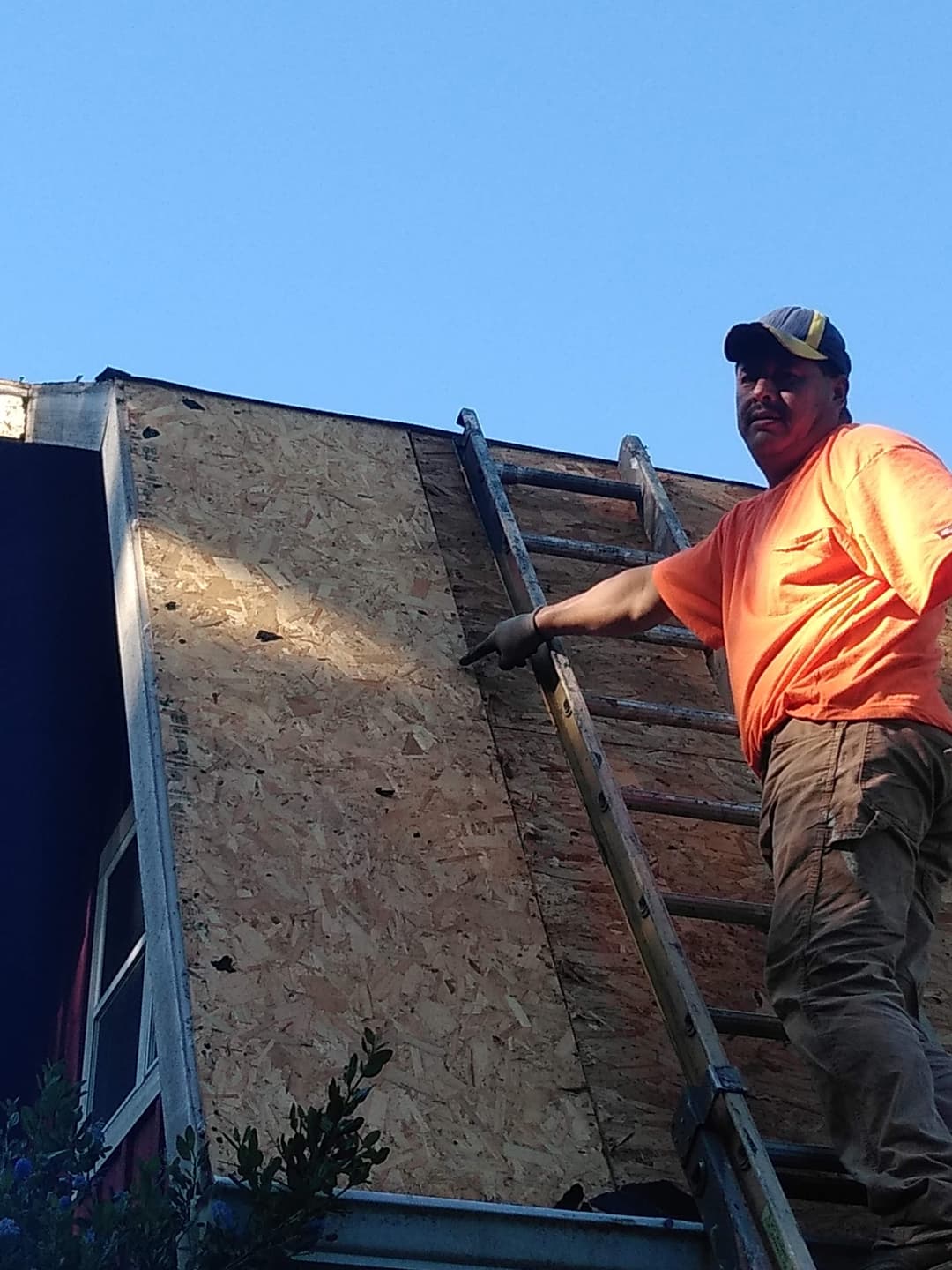 Handyman on a roof